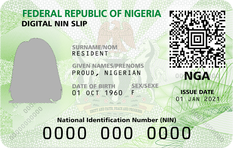 Premium NIN slip